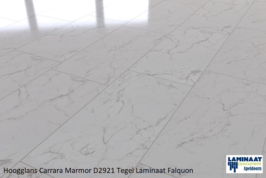 Savant titel Vervloekt Hoogglans Carrara Marmor D2921 Tegel laminaat