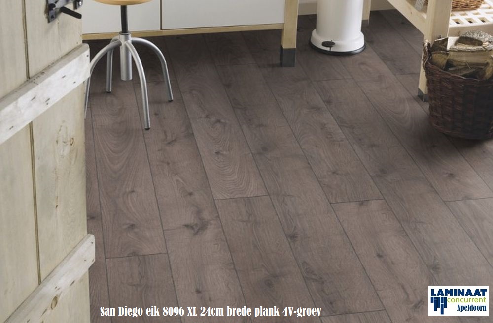 Krono Laminate Flooring 12mm Original Vario Rich Walnut Krono Original San Diego Eik 8096 Xl Laminaat 24cm Brede