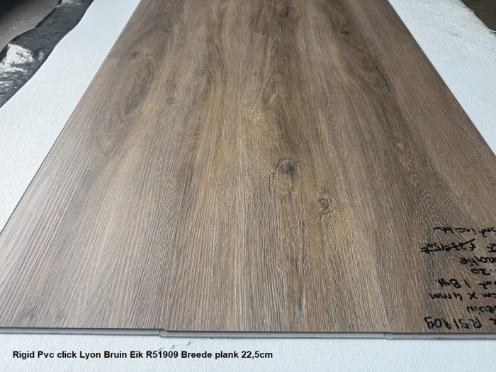 50,60m2 Pvc click Lyon Bruin Eik 23pak = €857 incl.btw  - Afbeelding 3