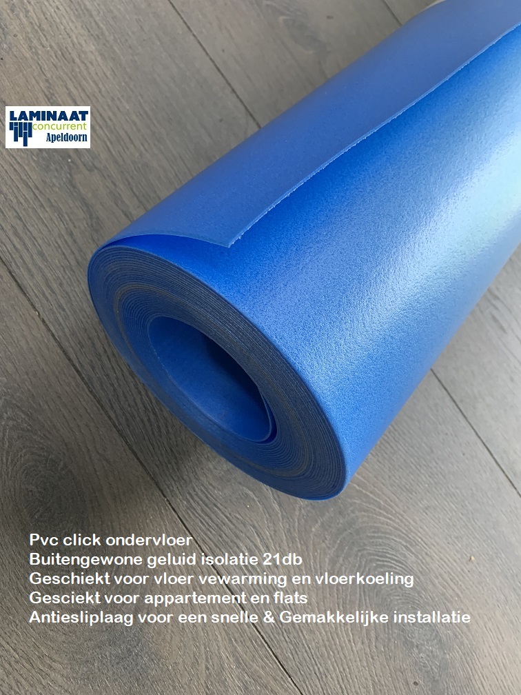 Pvc ondervloer Blue Line Nieuwe 10db t/m21db - Laminaat Concurrent