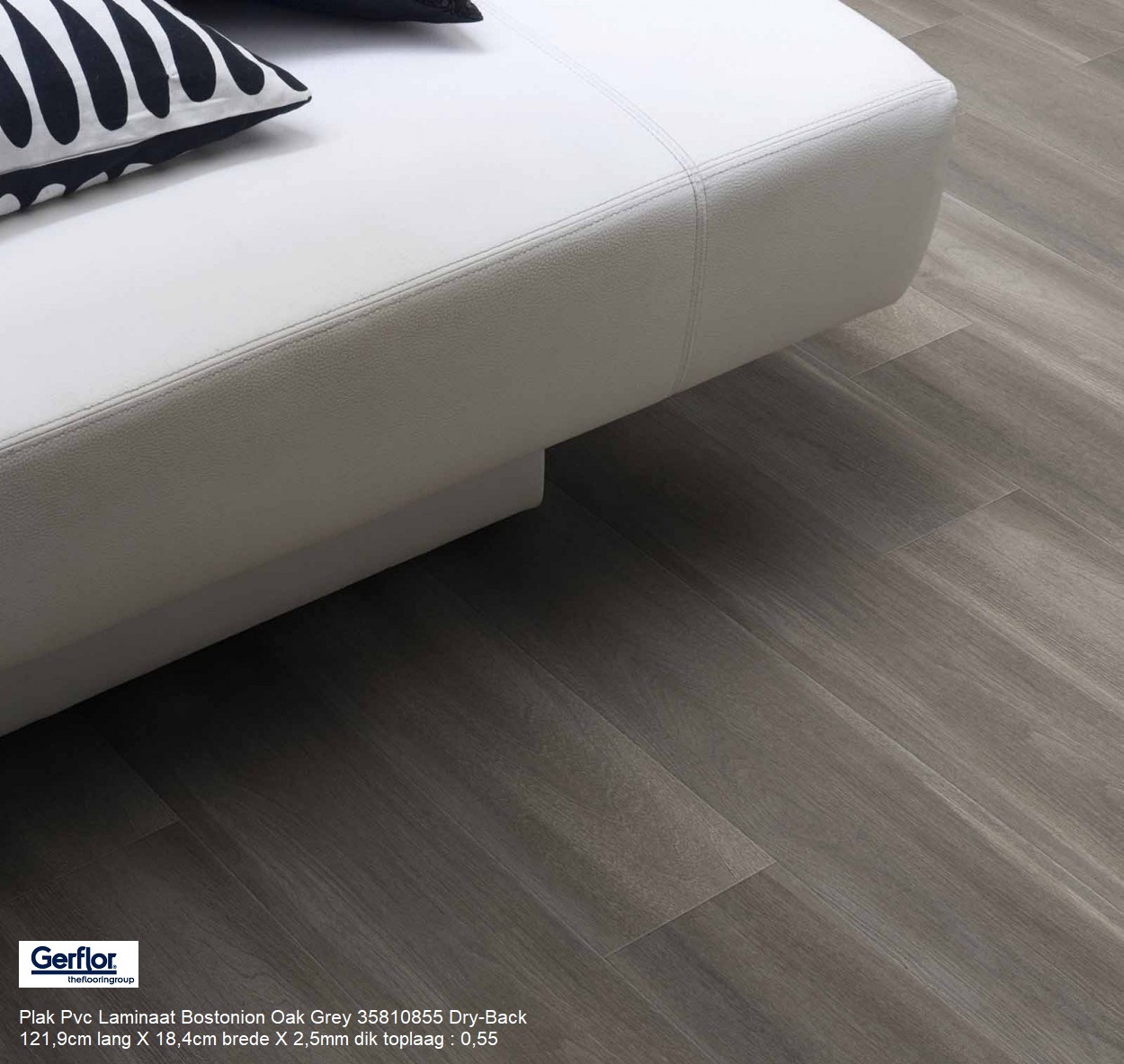 Plak Pvc Bostonian Oak Grey 35810855 Dry-Back €6,95p/m2 - Afbeelding 3