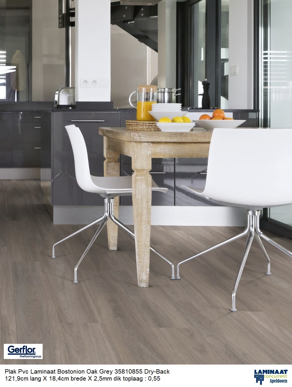 Plak Pvc Bostonian Oak Grey 35810855 Dry-Back €6,95p/m2 - Afbeelding 4