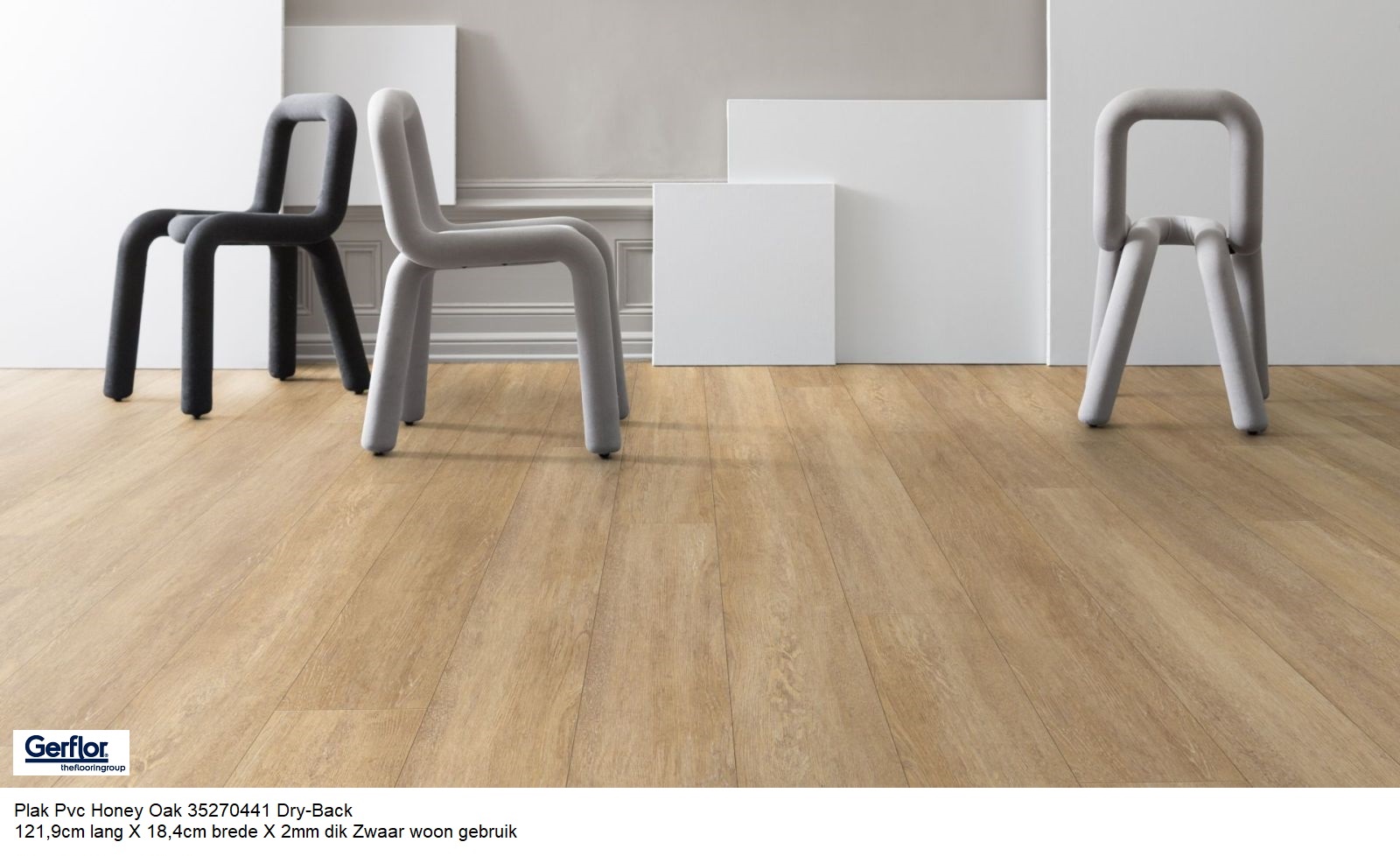 47m2 Plak Pvc Honey Oak Zwaar woon gebruik 14pak = €325 - Afbeelding 2