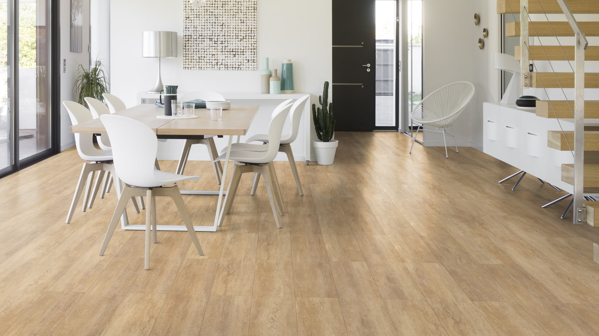 47m2 Plak Pvc Honey Oak Zwaar woon gebruik 14pak = €325 - Afbeelding 3