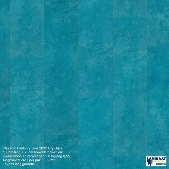 Plak Pvc Finsbury Blue 2032 Dry-Back €31,50p/m2 - Afbeelding 5