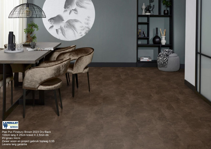 Plak Pvc Finsbury Brown 2023 Dry-Back €31,50p/m2