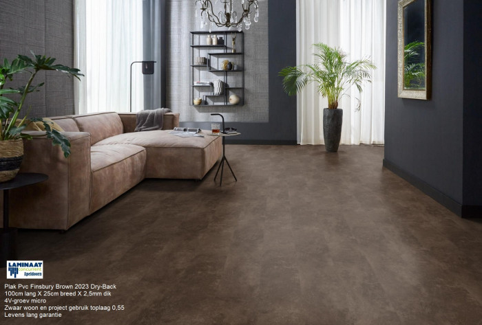 Plak Pvc Finsbury Brown 2023 Dry-Back €31,50p/m2 - Afbeelding 2