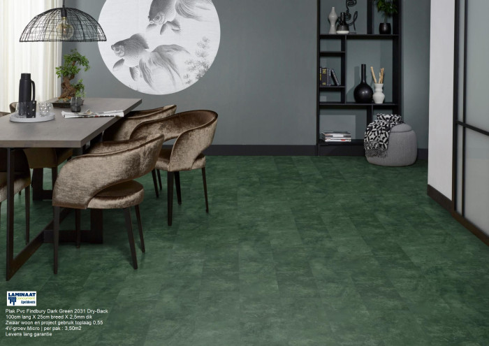 Plak Pvc Finsbury Dark Green 2031 Dry-Back €31,50p/m2