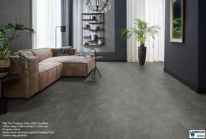 Plak Pvc Finsbury Grey 2025 Dry-Back €31,50p/m2