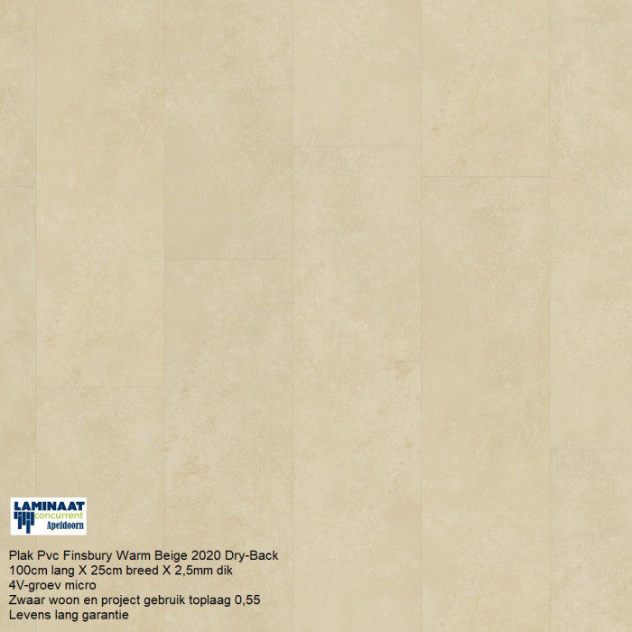 Plak Pvc Finsbury Warm Beige 2020 Dry-Back €31,50p/m2 - Afbeelding 5