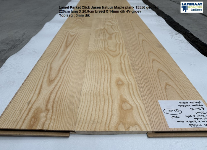 Lamel Parket click Jasen Natuur Marple plank €34,95p/m2 - Afbeelding 3