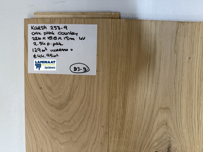 Lamel Parket click Oak Plank Country 253-9 15mm €44,95p/m2 - Afbeelding 7