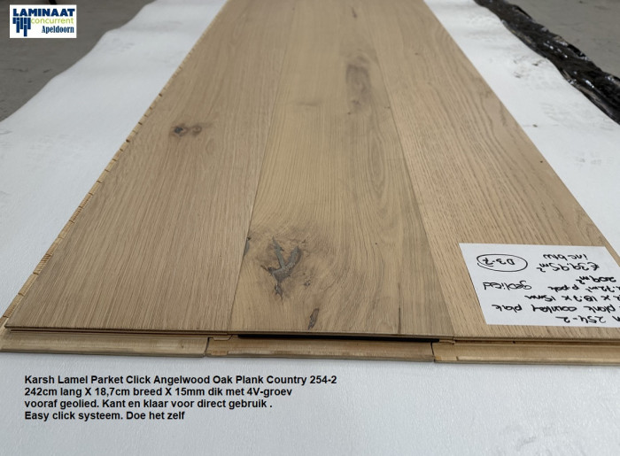 Lamel Parket click Angelwood Oak Plank Country 254-2 €39,95p/m2 - Afbeelding 5