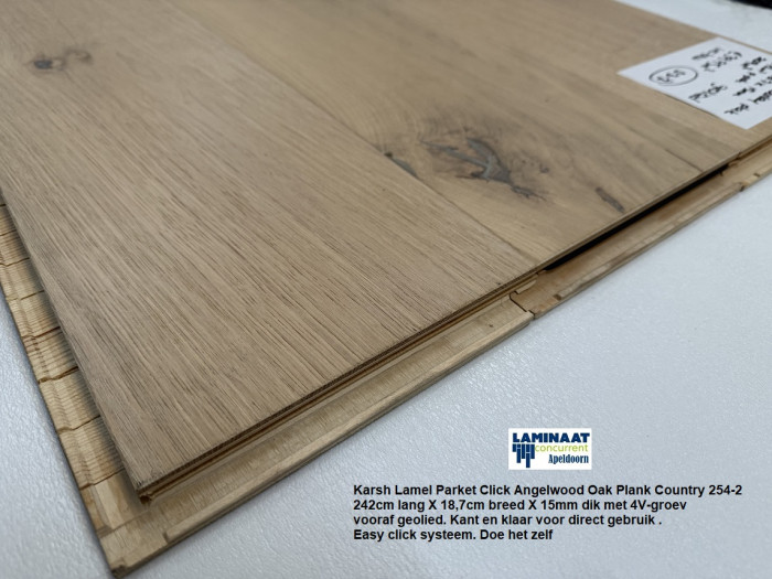 Lamel Parket click Angelwood Oak Plank Country 254-2 €39,95p/m2 - Afbeelding 6