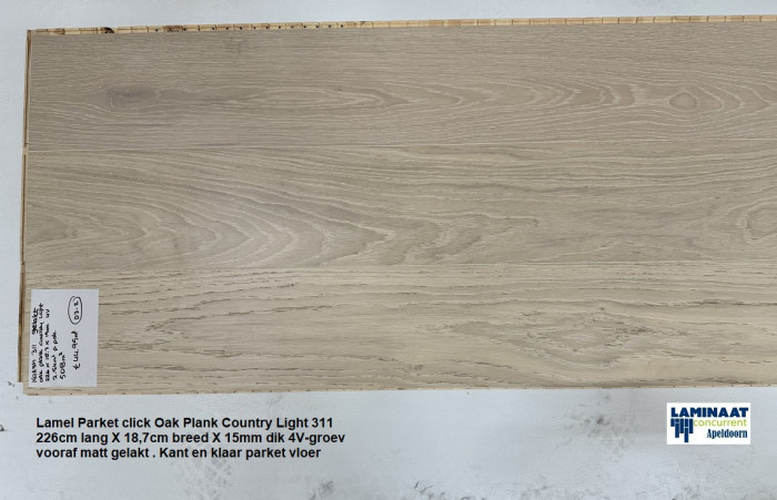 Lamel Parket click Oak Plank Country 311 15mm €44,95p/m2 - Afbeelding 5