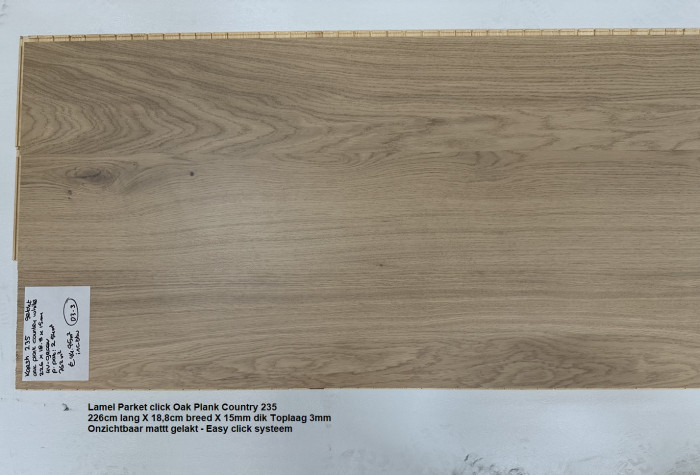 XL Lamel Parket click Oak Plank Country White 235 - Afbeelding 4