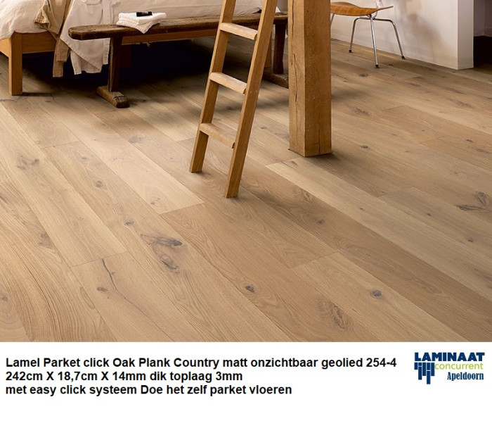 Lamel Parket click Angelwood Oak Plank Country 254-4 €39,95p/m2