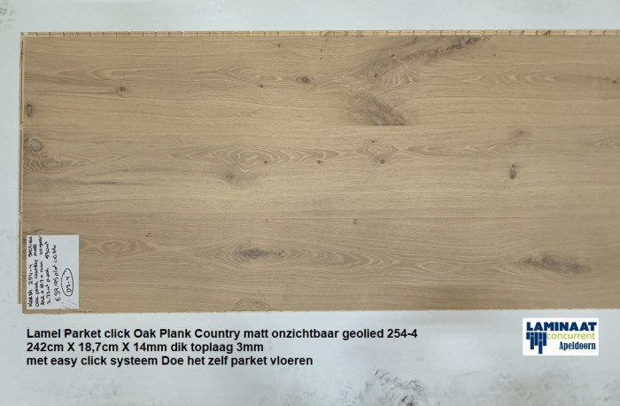 Lamel Parket click Angelwood Oak Plank Country 254-4 €39,95p/m2 - Afbeelding 4