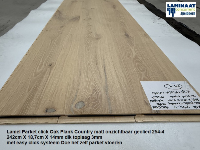 Lamel Parket click Angelwood Oak Plank Country 254-4 €39,95p/m2 - Afbeelding 5