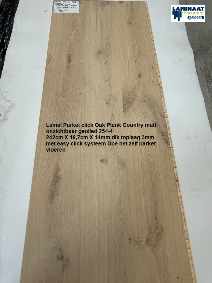 Lamel Parket click Angelwood Oak Plank Country 254-4 €39,95p/m2 - Afbeelding 7