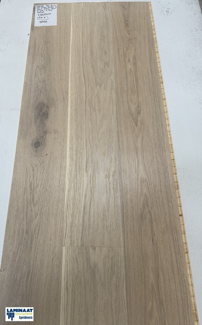 104m2  Lamel Parket click Oak Plank Rustic Oil 160-3 = €3842 - Afbeelding 5