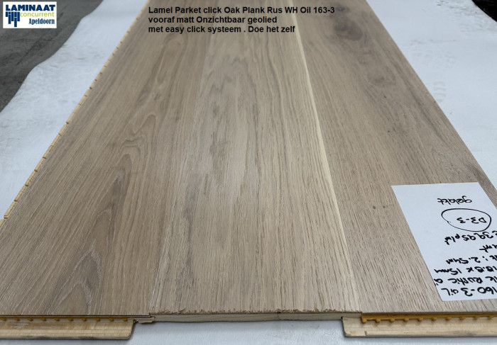 104m2  Lamel Parket click Oak Plank Rustic Oil 160-3 = €3842 - Afbeelding 4