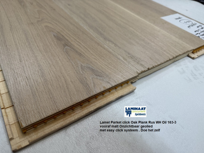 104m2  Lamel Parket click Oak Plank Rustic Oil 160-3 = €3842 - Afbeelding 6