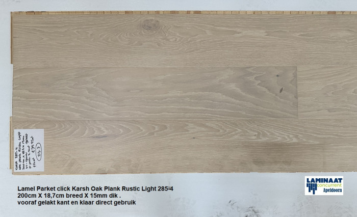 Lamel Parket click Oak Plank Rustic Light 285-4 - Afbeelding 3