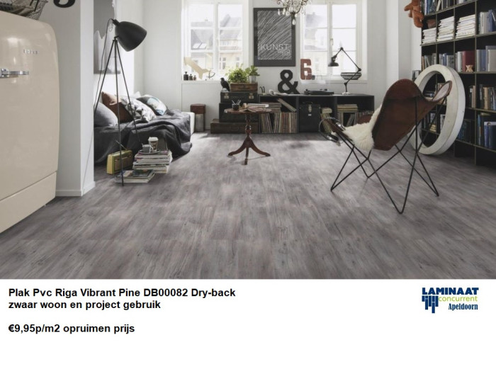Pvc Plak Riga Vibrant Pine toplaag 0,55 Dry-Back €9,95m2 - Afbeelding 2