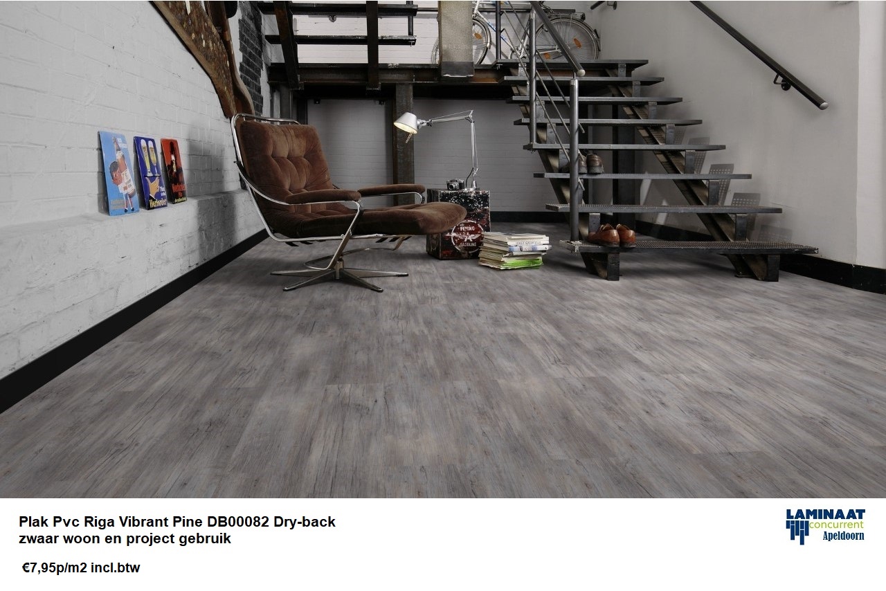 Pvc Plak Riga Vibrant Pine toplaag 0,55 Dry-Back €7,95m2