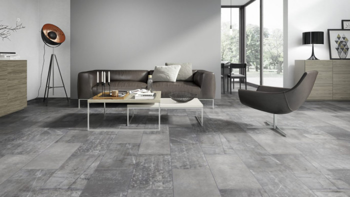 Tegel laminaat Beton Grijs 45380 Actie prijs : €7,95p/m2 - Afbeelding 2