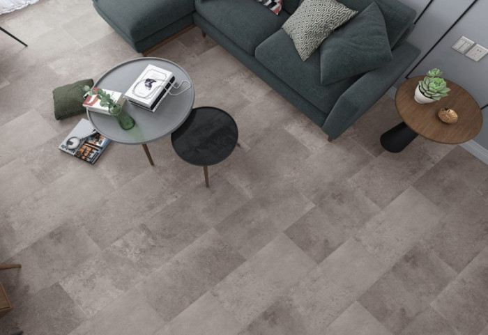 Tegel laminaat Beton Grijs 45380 Actie prijs : €7,95p/m2 - Afbeelding 4