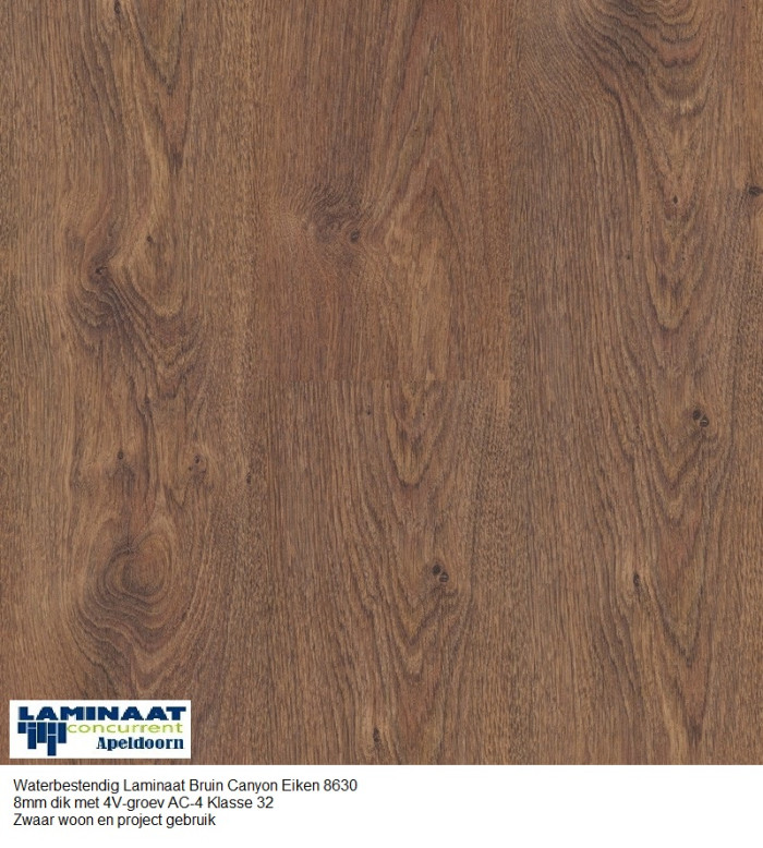98m2 Waterbestendige Laminaat Canyon Oak 8630 62pak = €1170