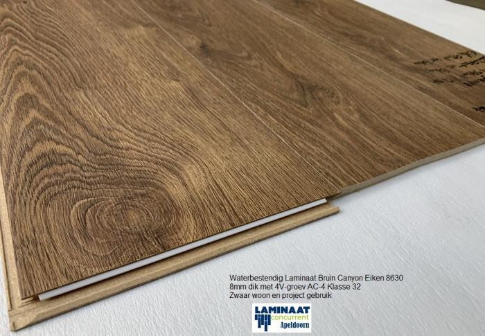 98m2 Waterbestendige Laminaat Canyon Oak 8630 62pak = €1170 - Afbeelding 5