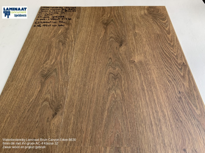 98m2 Waterbestendige Laminaat Canyon Oak 8630 62pak = €1170 - Afbeelding 3