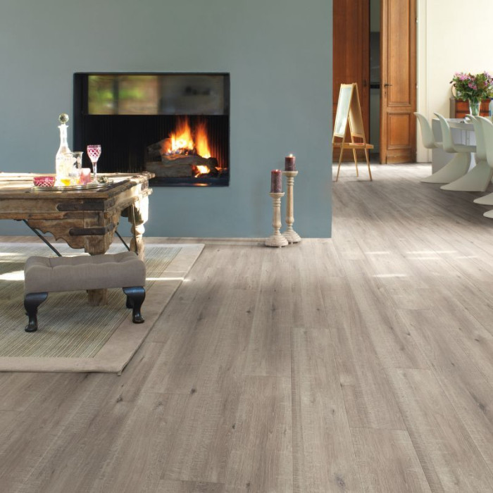 53m2 Waterbestendig Laminaat Eik Grijs Met Zaagsnede IM1858 = €895 - Afbeelding 2