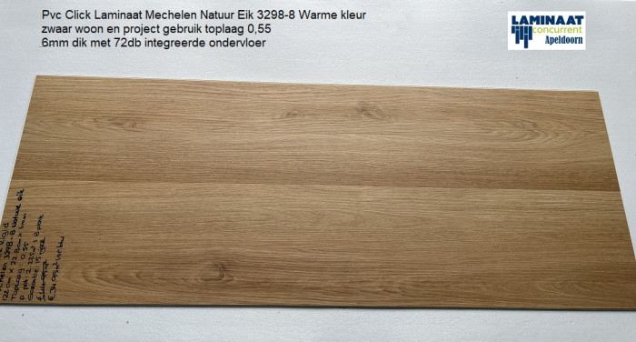 44,50m2 Pvc click Mechelen 6mm dik met integreerde ondervloer = €890 - Afbeelding 2
