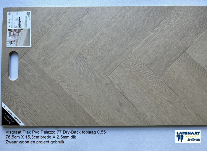 Visgraat XL Pvc click Palazzo 77 Toplaag 0,55 7mm dik - Afbeelding 4