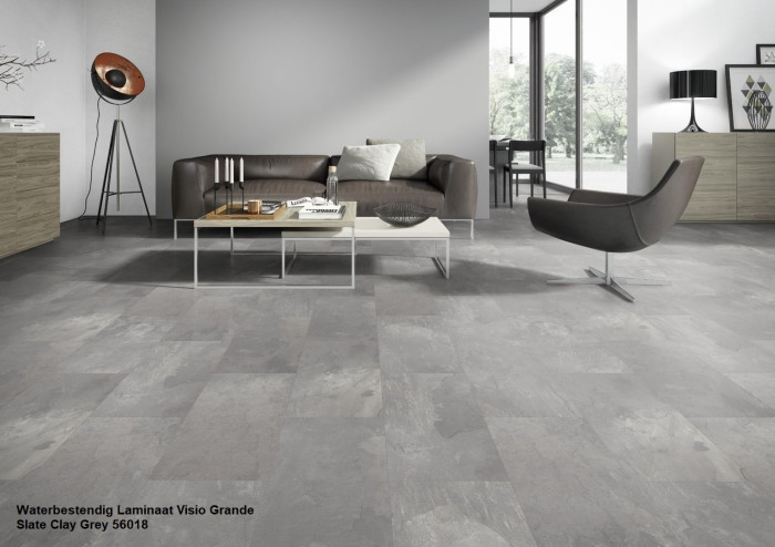 Waterbestendig Visio Grande tegel laminaat  Oelschiefer Grey €14,95m2 - Afbeelding 2
