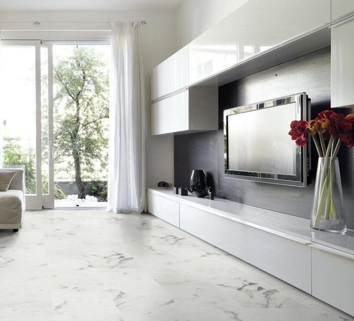Waterbestendig Visio Grande tegel laminaat Marmer Weiss €14,95m2 - Afbeelding 5