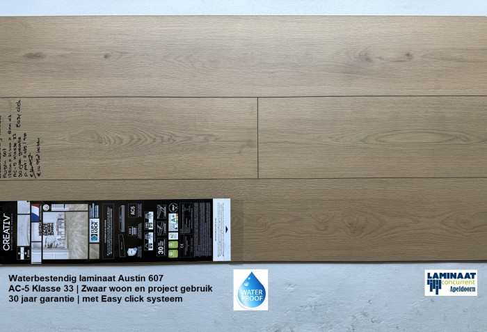 Waterbestendig laminaat Austin 607 Natuur Eik €14,95p/m2 - Afbeelding 2