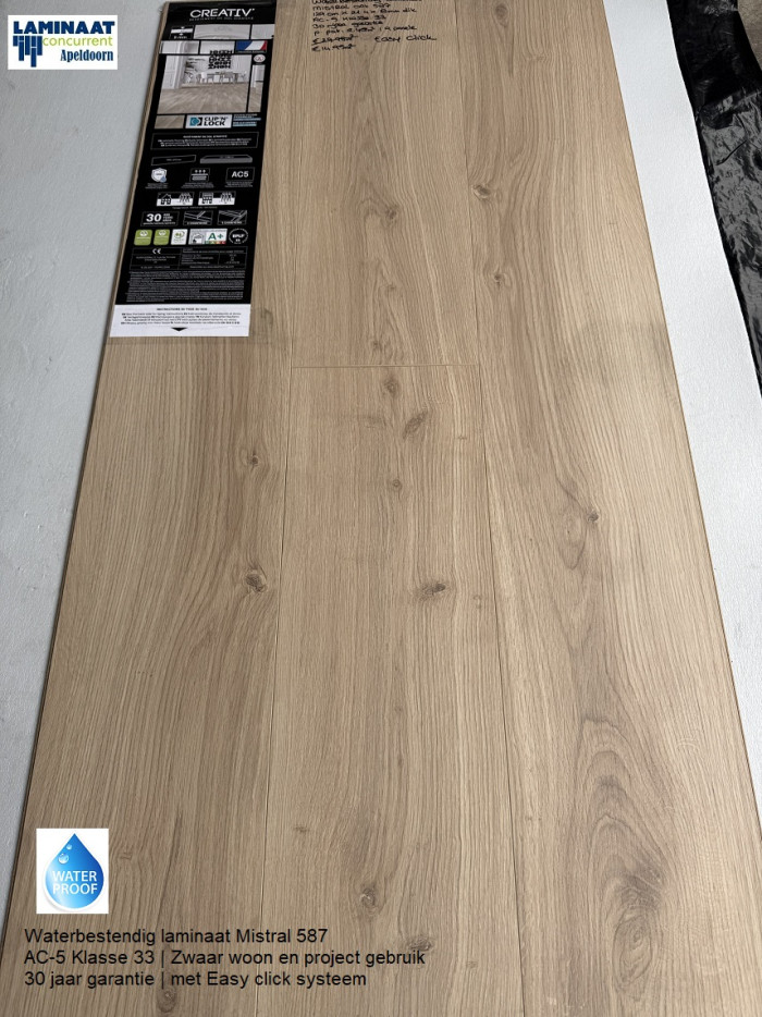 Waterbestendig laminaat Mistral Oak 587 €14,95p/m2