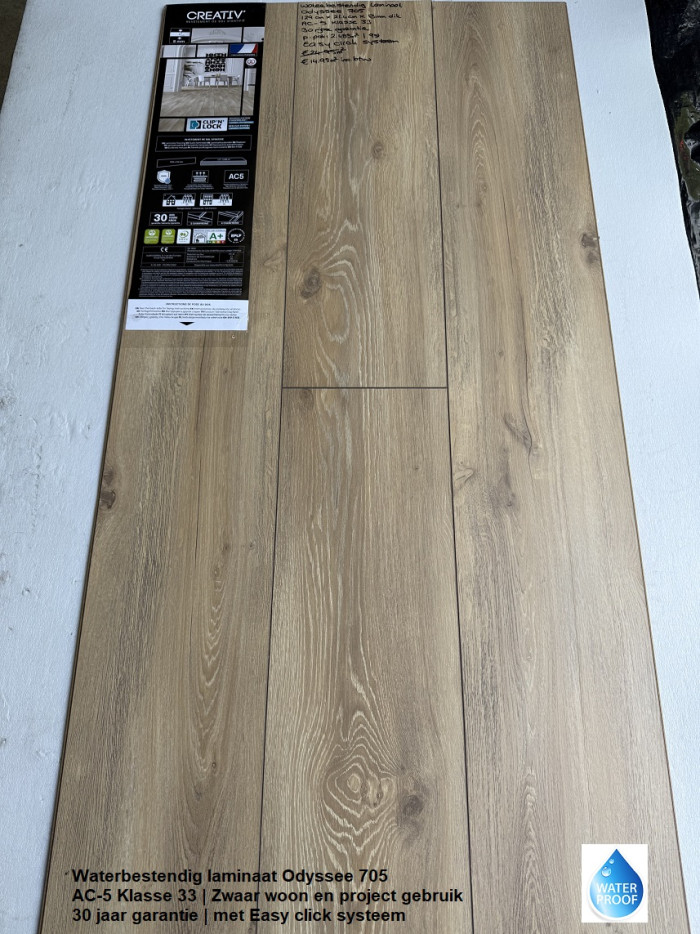 Waterbestendig laminaat Odyssee Oak 705 €14,95p/m2