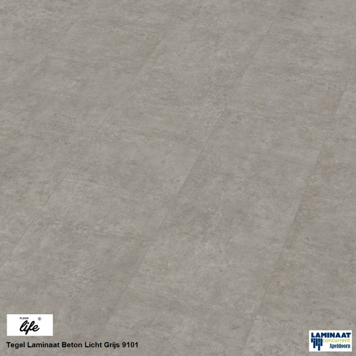 King Bridge Tegel Laminaat Beton Light Grijs 9101