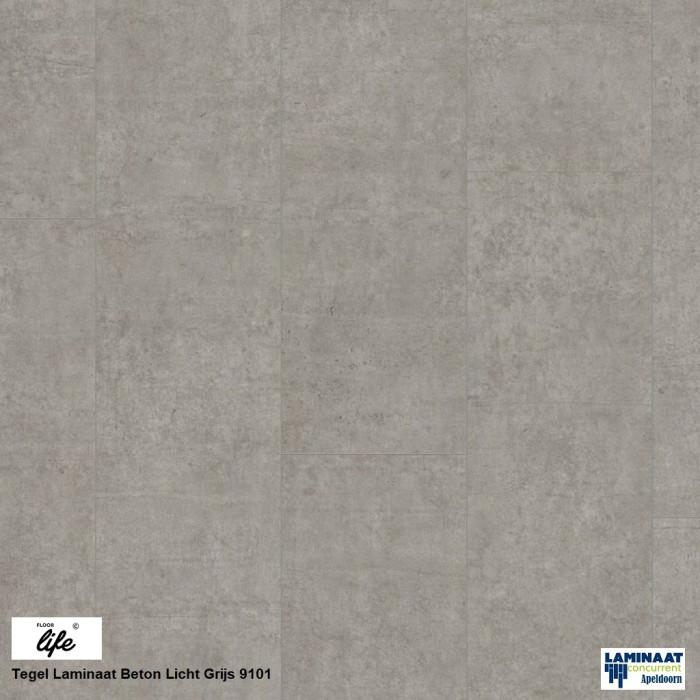 King Bridge Tegel Laminaat Beton Light Grijs 9101 - Afbeelding 7