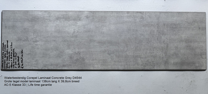 Corepel Waterbestendig Tegel Laminaat Concrete Grey D4544 - Afbeelding 4