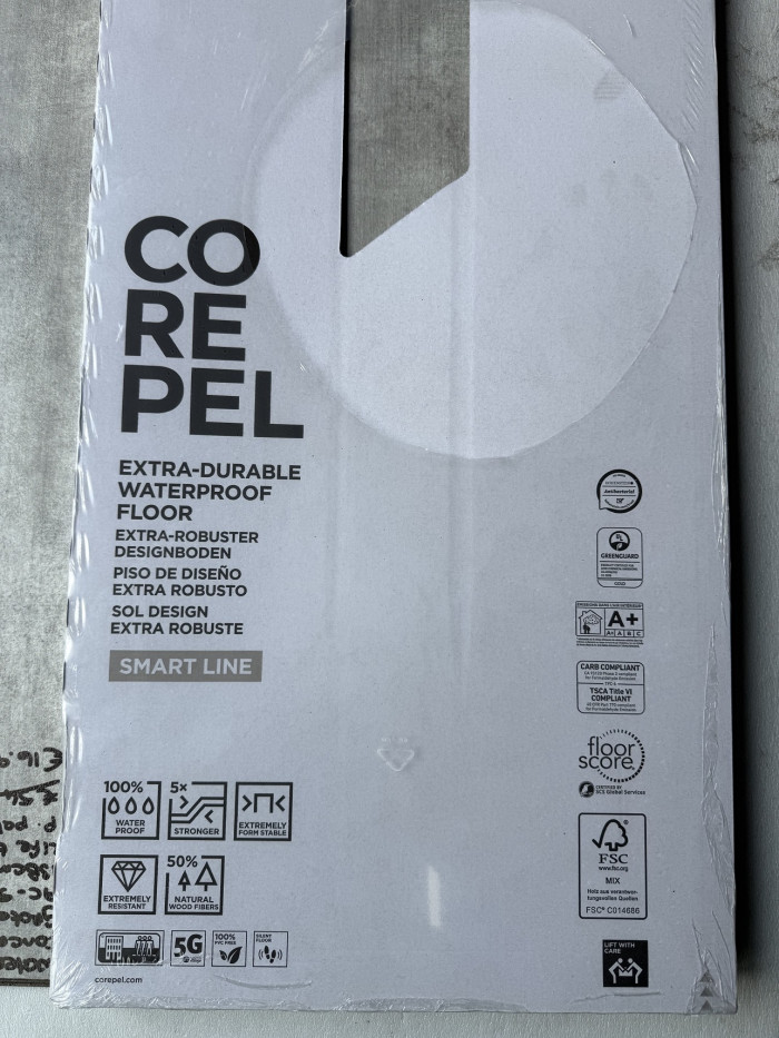 Corepel Waterbestendig Tegel Laminaat Concrete Grey D4544 - Afbeelding 6