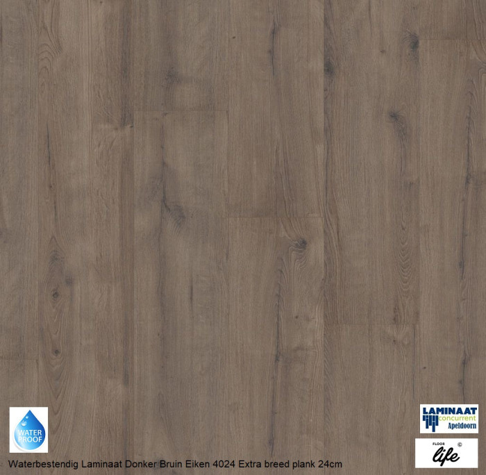 Forest Hills Waterbestendig Laminaat Donker Bruin Eiken 4024