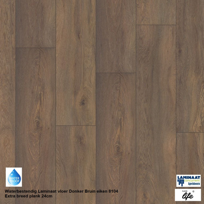 Union Square Waterbestendig Donker Bruin Eiken 8105
