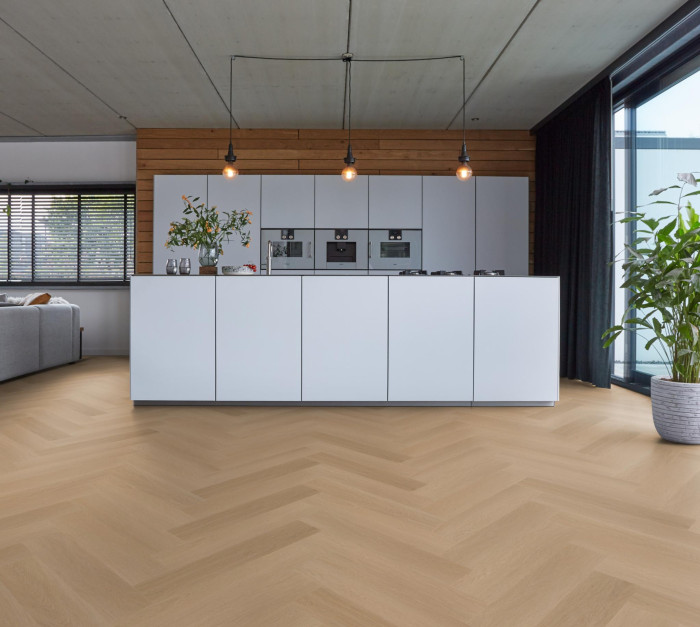 Visgraat Pvc click Mast Oak met integreerde ondervloer - Afbeelding 3